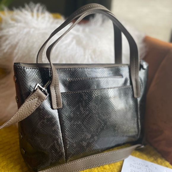 Hammitt Addie Medium Snake Print with Box - Picture 3 of 7